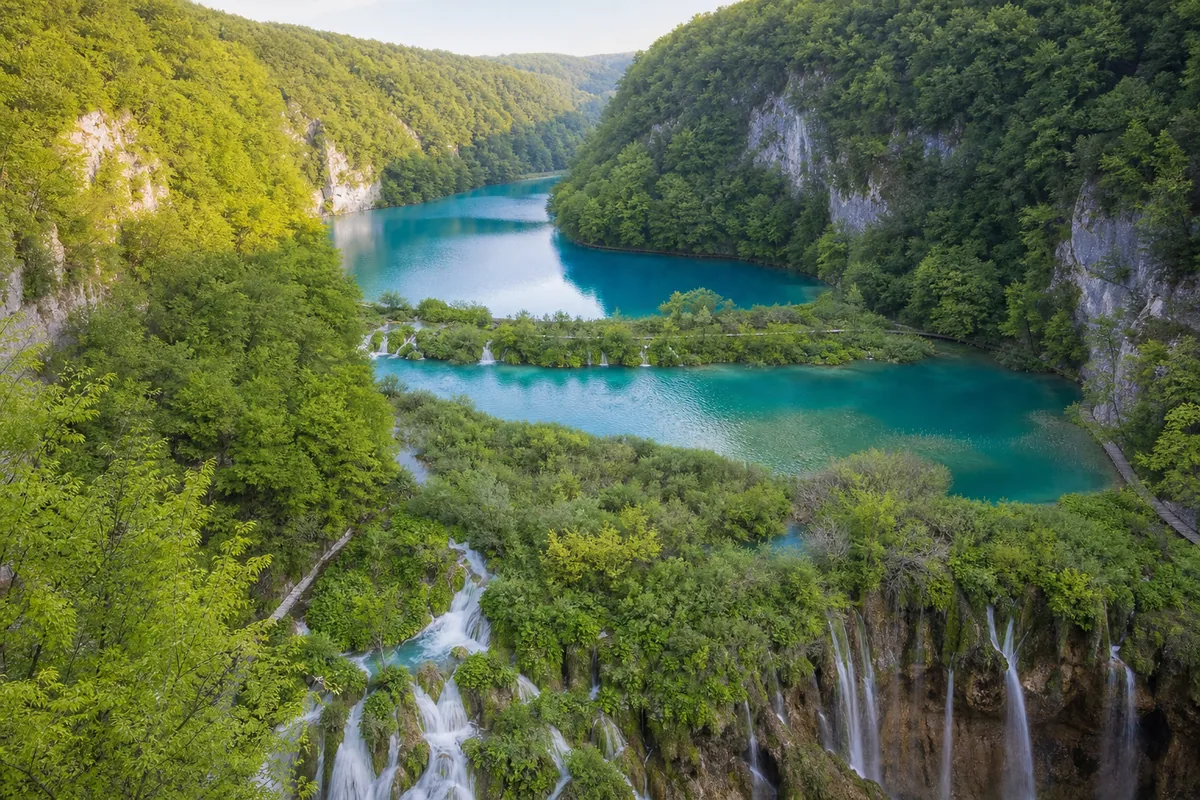 Tirkizna jezera, šuma i sedrene kaskade Plitvičkih jezera